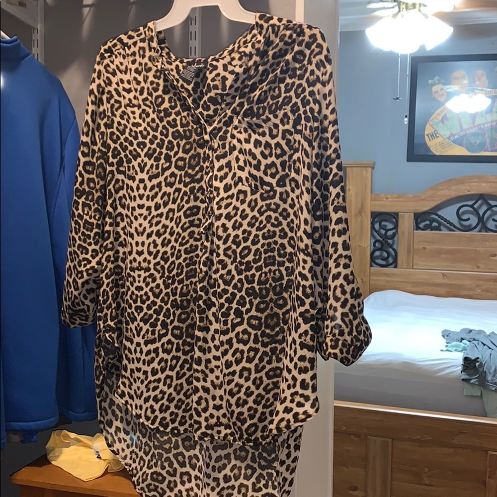 cheetah print top